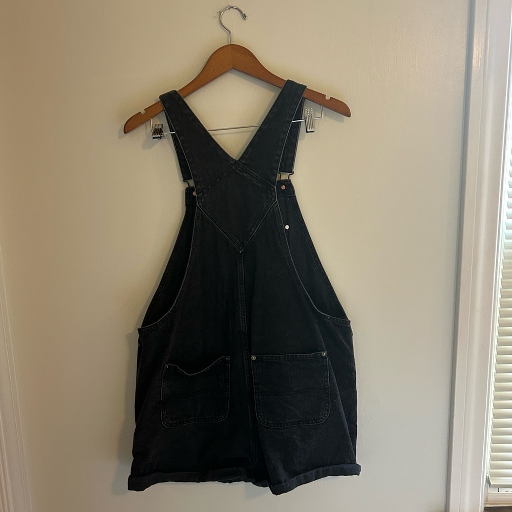 Old Navy Black Denim Overalls - Picture 6 of 7